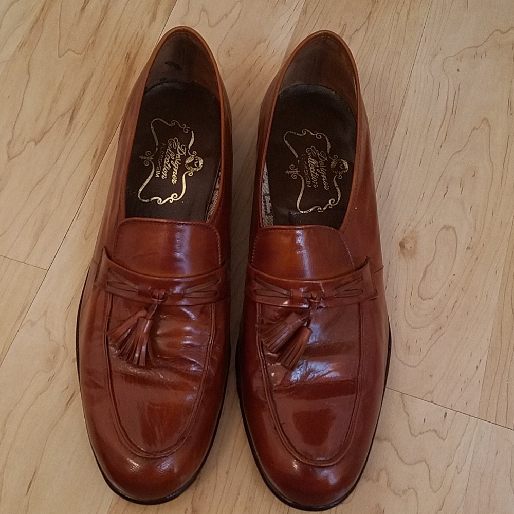 Florsheim Russet Patent leather tassle Mens shoe